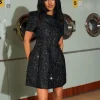 Dresses | Mini Dresses*Mew Mews Fashion Aanya Jacquard Floral Mini Dress In Black