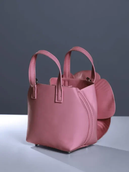 Bags*Mew Mews Fashion Acsah Leather Flower Bag In Pink