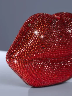 Bags*Mew Mews Fashion Adagio Flaming Red Lip Bag