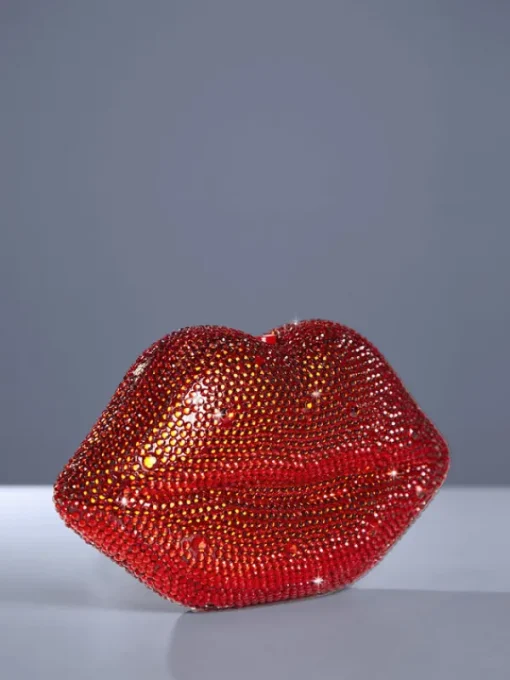 Bags*Mew Mews Fashion Adagio Flaming Red Lip Bag