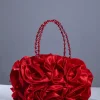 Bags*Mew Mews Fashion Adahy Flower Satin Bag In Red