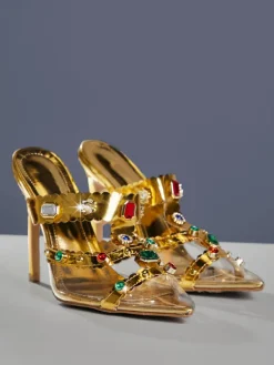 Shoes*Mew Mews Fashion Adamma Rhinestone Sandals