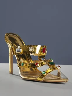 Shoes*Mew Mews Fashion Adamma Rhinestone Sandals