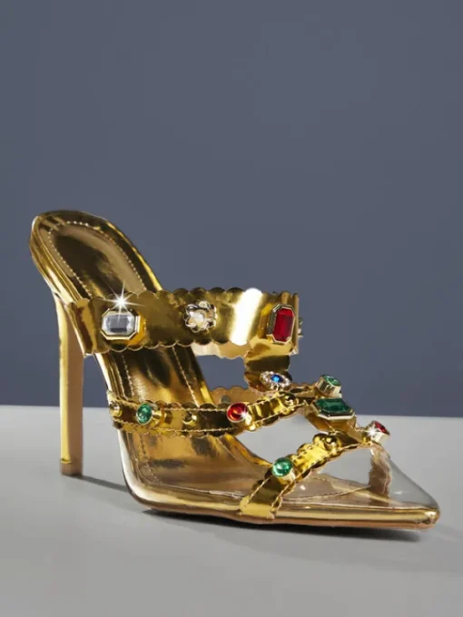 Shoes*Mew Mews Fashion Adamma Rhinestone Sandals
