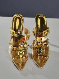 Shoes*Mew Mews Fashion Adamma Rhinestone Sandals