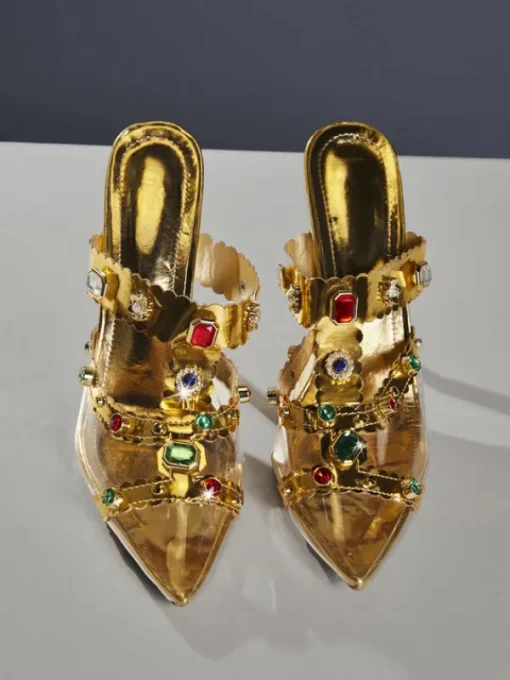 Shoes*Mew Mews Fashion Adamma Rhinestone Sandals