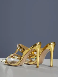 Shoes*Mew Mews Fashion Adamma Rhinestone Sandals