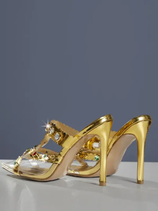 Shoes*Mew Mews Fashion Adamma Rhinestone Sandals