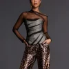 Tops*Mew Mews Fashion Admassu Corset Mesh Top