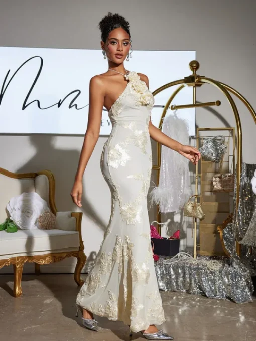 Dresses | Maxi Dresses*Mew Mews Fashion Aedin Halterneck Flower Maxi Dress