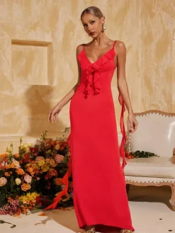 Dresses | Maxi Dresses*Mew Mews Fashion Aelthar Spaghetti Flower Maxi Dress