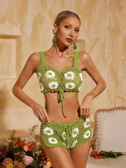 Sets & Co-ords*Mew Mews Fashion O/S Aeltheris Spaghetti Floral Shorts Set