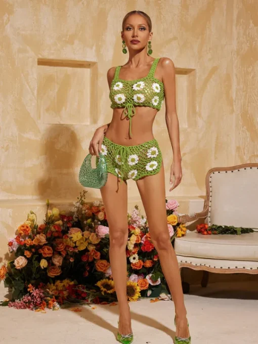 Sets & Co-ords*Mew Mews Fashion O/S Aeltheris Spaghetti Floral Shorts Set