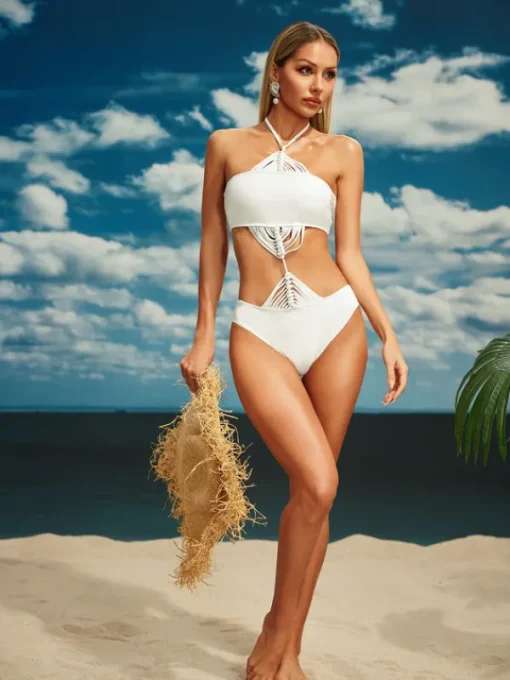 One Piece | Swimwear*Mew Mews Fashion Agalia Halterneck One Piece Swimsuit