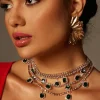 Necklaces*Mew Mews Fashion Ahsoka Crystal Fringe Necklace