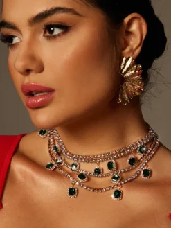 Necklaces*Mew Mews Fashion Ahsoka Crystal Fringe Necklace
