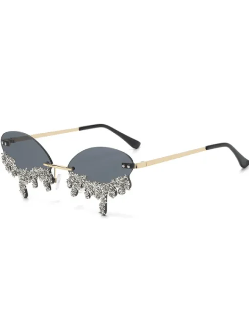Glasses*Mew Mews Fashion Airlie Teardrop Crystal Sunglasses