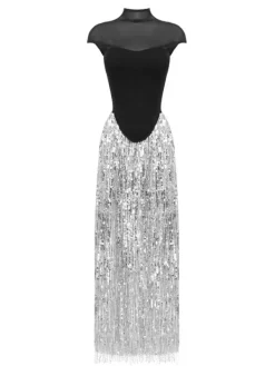 Sets & Co-ords*Mew Mews Fashion Ajmal Sequin Fringe Skirt Set