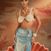 Beaded Wear | Tops*Mew Mews Fashion O/S Akemi Pearl Beaded Bralette