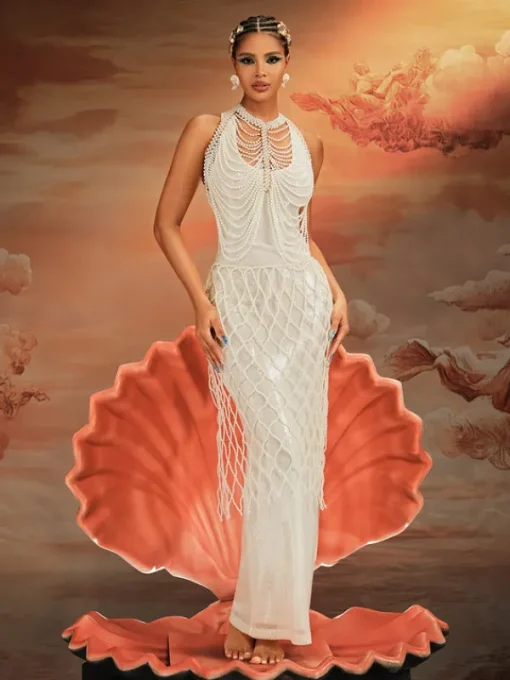 Beaded Wear | Skirts*Mew Mews Fashion Akim Pearl Beaded Skirt