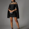 Dresses | Mini Dresses*Bandage Akosua Rhinestone Split Mini Dress