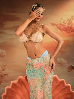 Beaded Wear | Tops*Mew Mews Fashion O/S Alafin Gemstone Beaded Bralette