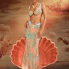 Bikini Sets | Swimwear*Mew Mews Fashion Alaqua Printed Swimwear Two Piece Set