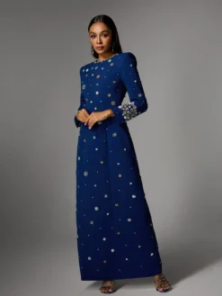 Dresses | Maxi Dresses*Mew Mews Fashion Alary Long Sleeve Rhinestone Maxi Dress