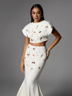 Sets & Co-ords*Mew Mews Fashion Alaura Seashell Pearl Skirt Set