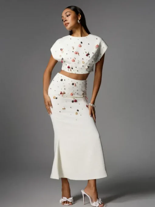 Sets & Co-ords*Mew Mews Fashion Alaura Seashell Pearl Skirt Set