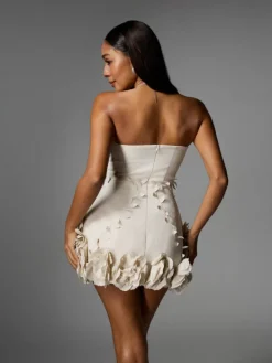 Dresses | Mini Dresses*Mew Mews Fashion Alayka Strapless Flower Mini Dress
