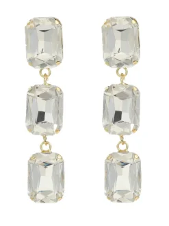 Earrings*Mew Mews Fashion Alcott Crystal Gem Drap Earrings