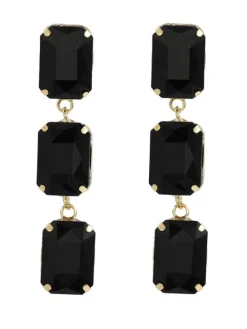 Earrings*Mew Mews Fashion Alcott Crystal Gem Drap Earrings