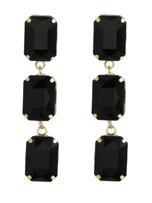 Earrings*Mew Mews Fashion Alcott Crystal Gem Drap Earrings