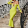 Dresses | Maxi Dresses*Mew Mews Fashion Alejandra Crystal Off Shoulder Maxi Dress