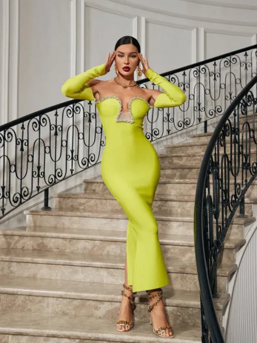 Dresses | Maxi Dresses*Mew Mews Fashion Alejandra Crystal Off Shoulder Maxi Dress