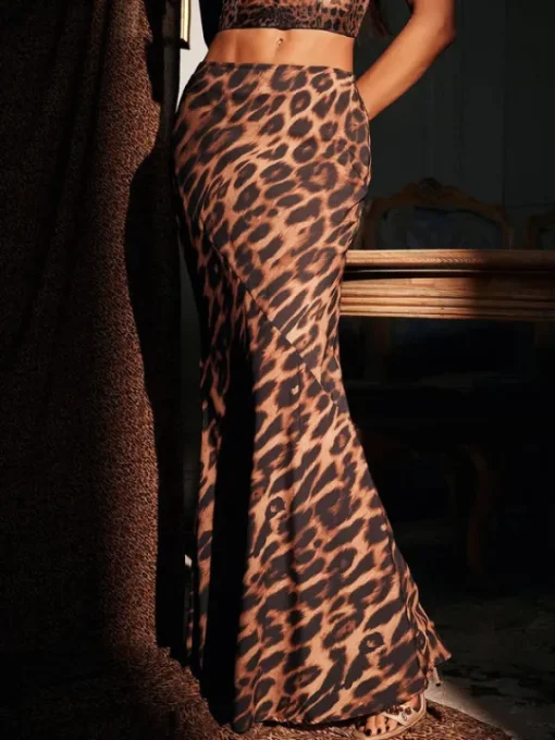 Skirts*Mew Mews Fashion Alexander Leopard Print Skirt
