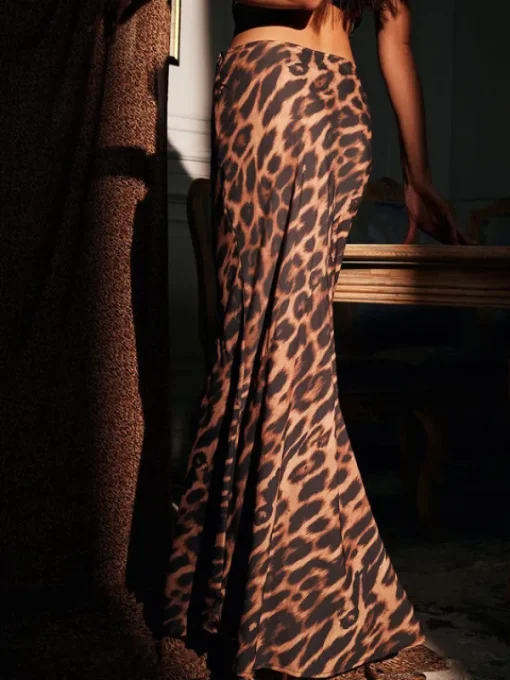 Skirts*Mew Mews Fashion Alexander Leopard Print Skirt