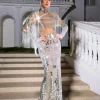 Sets & Co-ords | Embellishment*Embellishment Alvin Acrylic Fringe Skirt Set