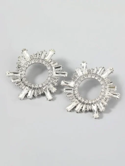 Earrings*Mew Mews Fashion Anisa Crystal Hoop Earrings