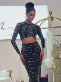 Sets & Co-ords*Mew Mews Fashion Anter Rhinestone Skirt Set