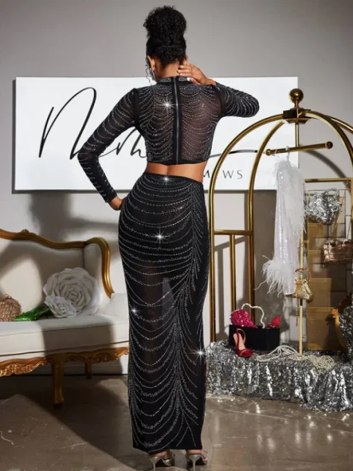 Sets & Co-ords*Mew Mews Fashion Anter Rhinestone Skirt Set