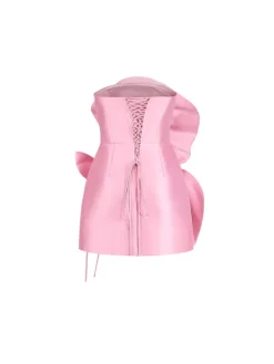 Dresses*Mew Mews Fashion Anwen Strapless Flower Mini Dress In Pink
