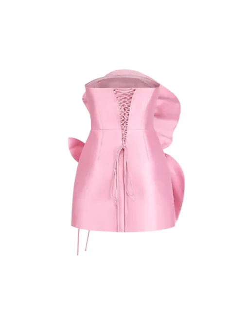 Dresses*Mew Mews Fashion Anwen Strapless Flower Mini Dress In Pink