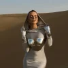 Armor Tops*Mew Mews Fashion O/S Apollo Armor Top In Bright Silver