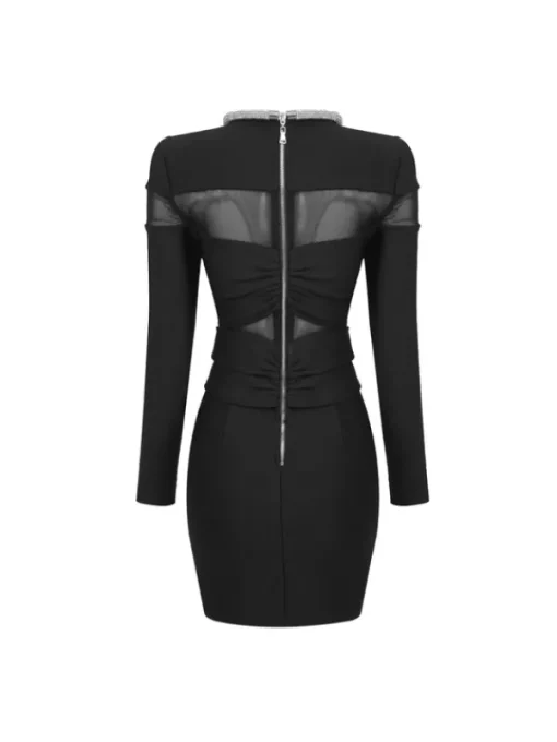 Dresses | Mini Dresses*Mew Mews Fashion Arley Long Sleeve Crystal Mini Dress