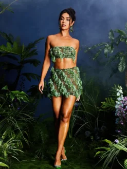 Sets & Co-ords*Mew Mews Fashion Arlo Strapless Cutout Skirt Set In Green