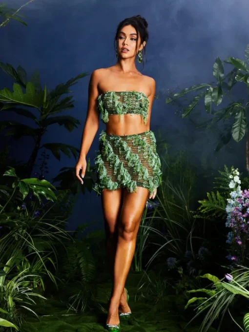 Sets & Co-ords*Mew Mews Fashion Arlo Strapless Cutout Skirt Set In Green