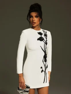 Dresses | Mini Dresses*Mew Mews Fashion Atici Sequin Flower Mini Dress