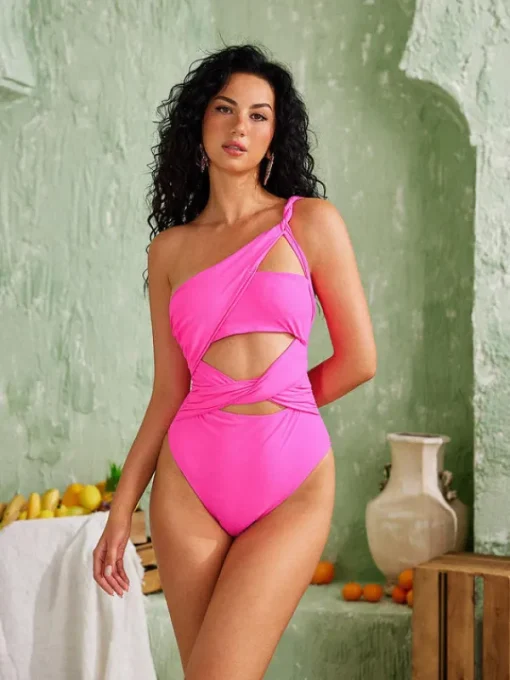 One Piece | Swimwear*Mew Mews Fashion Austin Cutout Twisted One Piece Swimsuit